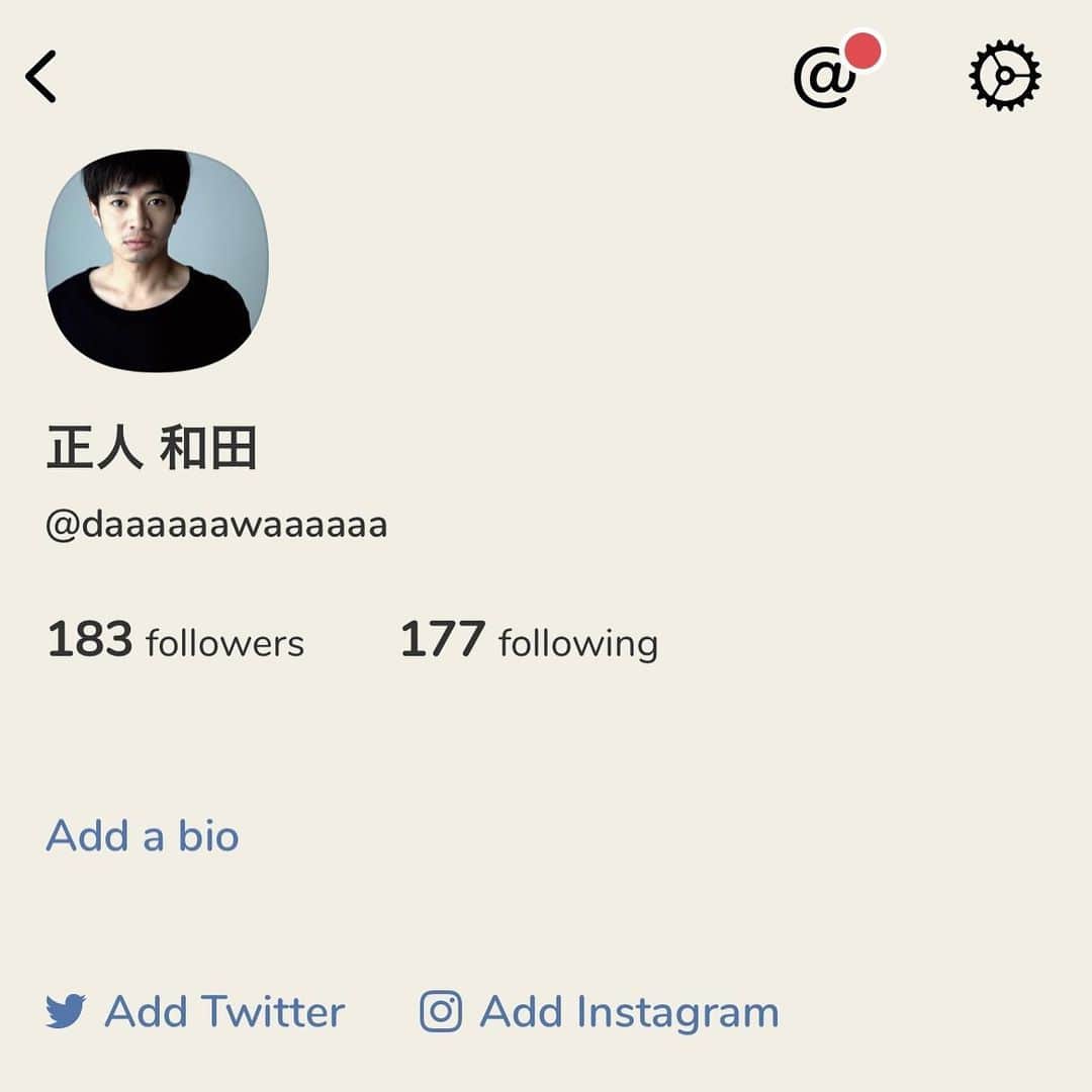 和田正人さんのインスタグラム写真 - (和田正人Instagram)「ファートネームとラストネームを漢字で入れたらこんな表記になりました。そして名前変更は一回のみ。しばらくは正人和田で #clubhouse 住人です。」1月31日 12時26分 - daaaaaawaaaaaa