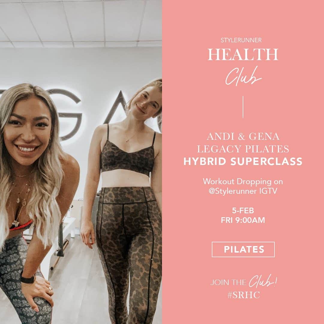 STYLERUNNERさんのインスタグラム写真 - (STYLERUNNERInstagram)「Up next at Stylerunner Health Club: All new classes you do not want to miss! We’ve curated classes for the mind, body and spirit to get you moving, keep you motivated and learn new skills!   MONDAY 9:00am AEST start your week sweaty as @hayleywestoby takes you through a Whole Body HIIT Workout  WEDNESDAY 9:00am AEST time to focus on your core as @madixbeck @pilatyays.withmadi puts you through a spicy Abs Galore workout  FRIDAY 9:00am AEST get ready to power through a half mat circuit and strength body weight session as Andi and Gena take you through a Hybrid Superclass @legacy.pilates   #SRHC」1月31日 14時06分 - stylerunner