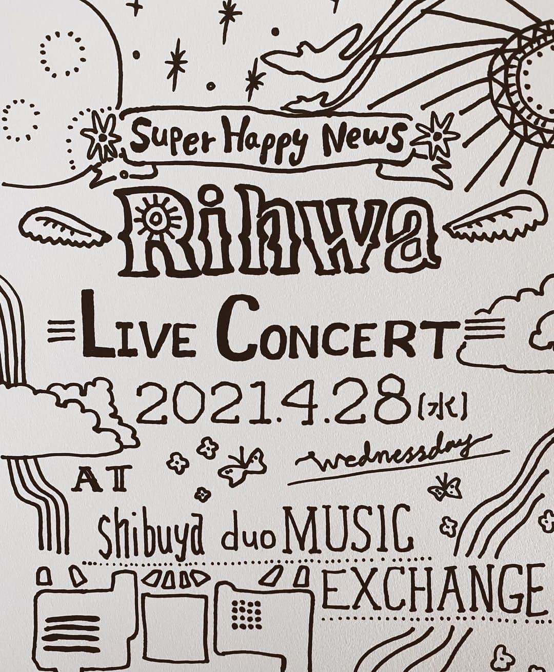 Rihwaさんのインスタグラム写真 - (RihwaInstagram)「【Super Happy News!!!!】 Rihwaワンマンライブ開催します！！！！❤️🌍🌟🌼🌲✨✌🏽🦋🌞🕊💖🍓🌸 . 📣2021年4月28日(水) 🎶渋谷 duo MUSIC EXCHANGE🎶 チケット情報や時間等の詳細は追ってお知らせ致します。💁🏽‍♀️ . やっと会えるね…！🥺❤️ あなたに会える日を、心から楽しみにしています！！！！💖🌞🌼🎶 . . #Rihwa #News #love #live  #finally #info #happy」1月31日 15時00分 - rihwa_official