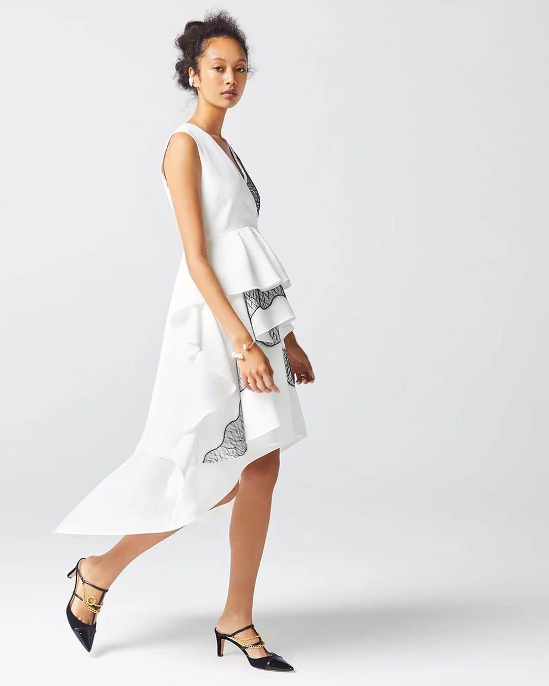 のインスタグラム：「Winter Whites. Take a closer look at the Naomi Lace Dress from the #ADEAMxNaomiOsaka Collection.」