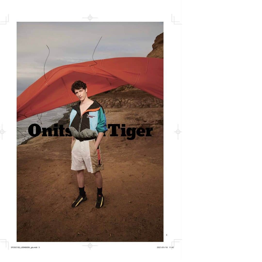 アンドレアポンピリオのインスタグラム：「ONITSUKA TIGER SPRING SUMMER 2021 COLLECTION  Sailing kite inspired by washed processed fabric and patched in contrasting zig zag stitchings.  @onitsukatigerofficial  @onitsukatigerjp  @onitsukatigeritaly   Creative Direction by Andrea Pompilio  #ONITSUKATIGER #ONITSUKAATTITUDE #SS21COLLECTION  #ANDREAPOMPILIO #LoveMeForeverOrNever #tokyo  #Milano」