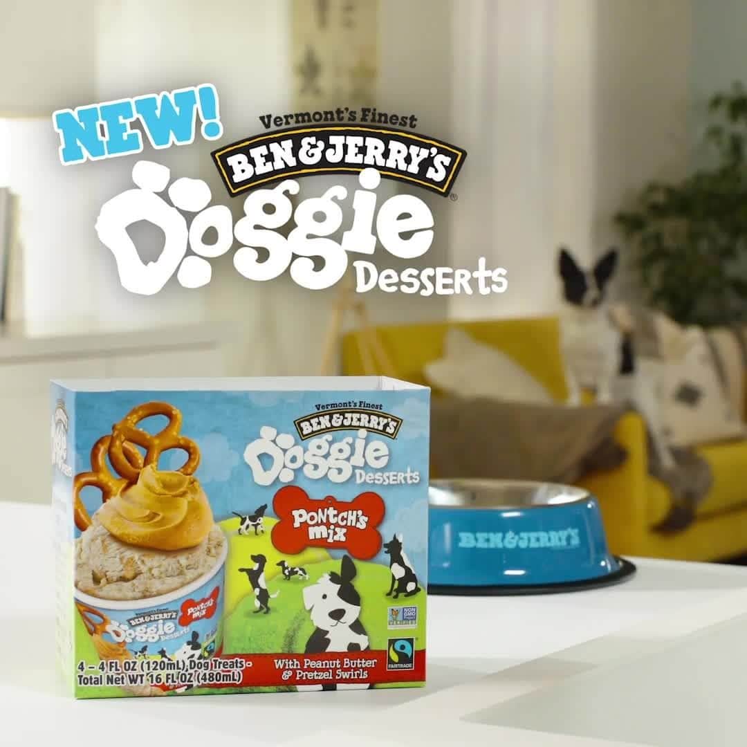 Ben & Jerry'sのインスタグラム：「Every dog deserves a Molly. 🐾 Learn more about NEW Doggie Desserts at the link in our bio!」