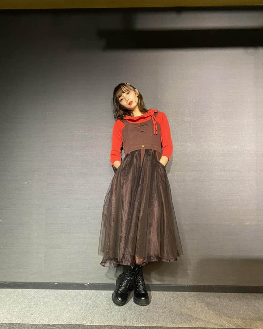 後藤萌咲さんのインスタグラム写真 - (後藤萌咲Instagram)「⋆*❁* またまた私服🥳 . tops→#jillbyjillstuart  onepiece→#miia」1月31日 20時14分 - moe_goto0520