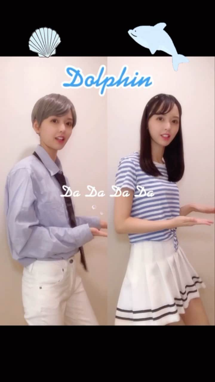 村西里世のインスタグラム：「一人二役🐬 OH MY GIRL『Dolphin 』 (Soobin & Arin ver.) #OHMYGIRL #오마이걸 #Dolphin #ohmygirldolphin #MUSICBANK #뮤직뱅크 #MC #kpopdancecover #kpopdance #kpop #dancecover #dancevideo #カバーダンス #踊ってみた #ダンス #ダンス動画 #댄스 #kpop好きな人と繋がりたい #韓国好きな人と繋がりたい #男装 #男装女子 #남장 #TikTok #tiktokjapan #tiktokhot #tiktokgirls #japanesegirl #crossdresser #リール #reels」