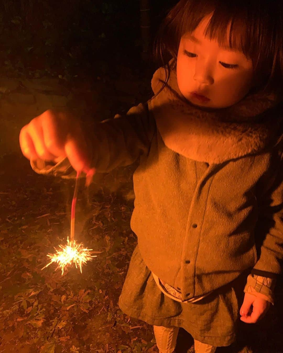 坂本美雨さんのインスタグラム写真 - (坂本美雨Instagram)「真冬の線香花火 #今日のなまこちゃん #なまこムービー」1月31日 21時22分 - miu_sakamoto