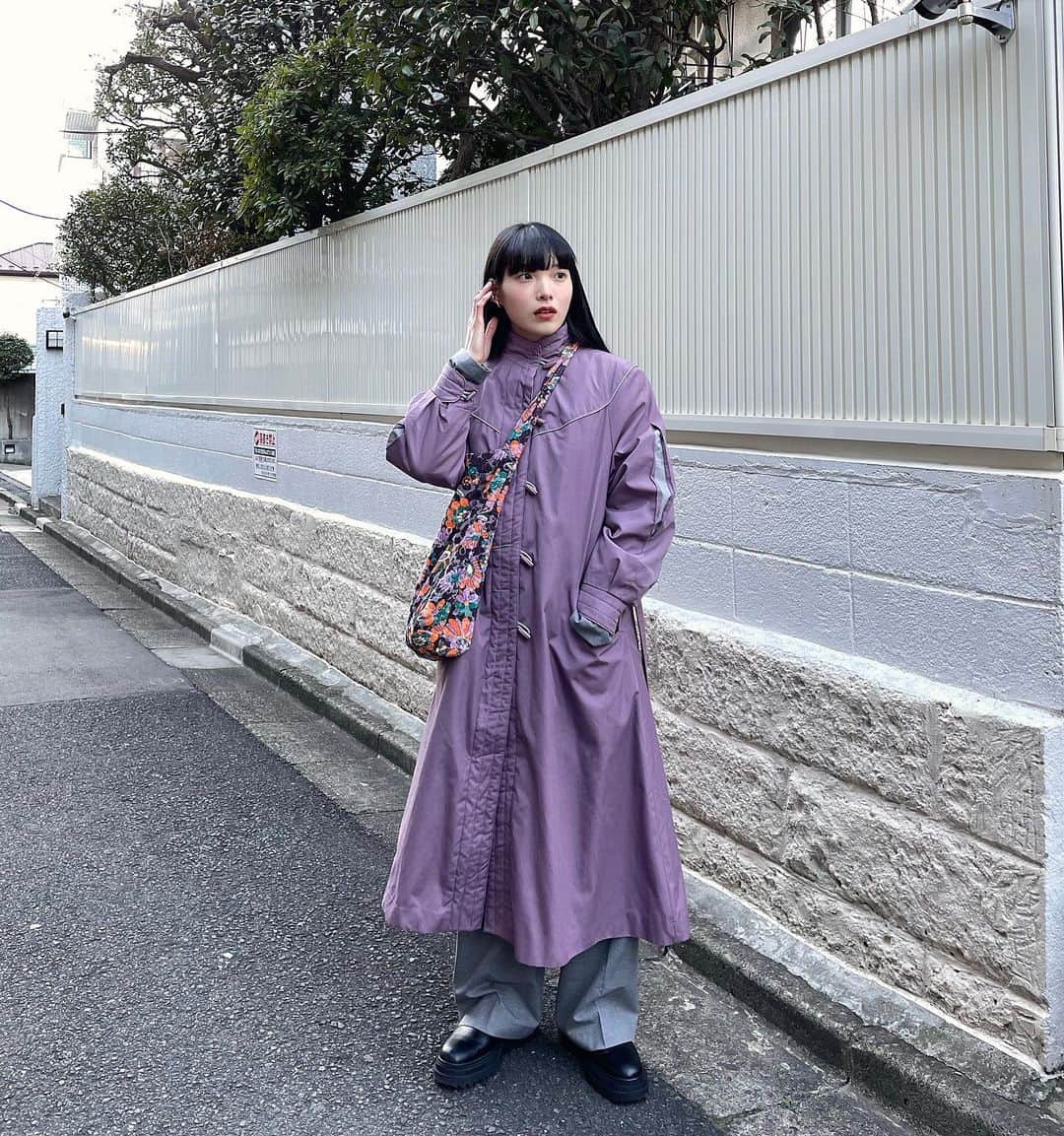 江崎ななほのインスタグラム：「一目惚れコート #エザ着」