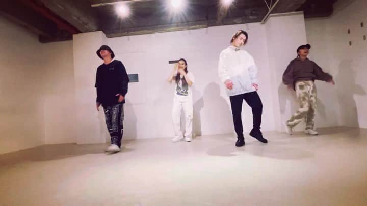 honoka のインスタグラム：「練習会お邪魔しました🔥 はじめてダンス動画のせる  銀次くんの振り難すぎ、、、🗿」
