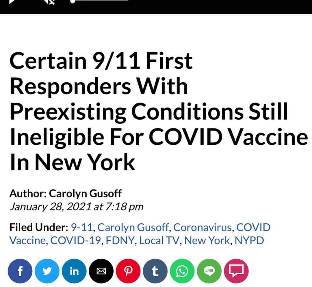 クリスティ・ブリンクリーさんのインスタグラム写真 - (クリスティ・ブリンクリーInstagram)「I just saw this story on the news and I know  New York would ever ever turn our backs on those who rushed into #groundzero on 911  to do everything in their power to help. Our Heroes didn’t stop to think about the consequences of digging thru the toxic smoke and ash ....they just bravely arrived from near and far looking for a spark of life under the ash their brave hearts full of pain but also lots of  hope! Here’s a way we can give  back to our heroes who are now living  with preexisting conditions from their selfless acts. The #covid19 #vaccines are now their hope. I’m tagging @nygovcuomo To make sure you see this report ASAP and I thank you  in advance  for all you can do and are doing to help New York get thru this tough time . #never forget #nytough  #heroes」1月31日 22時50分 - christiebrinkley