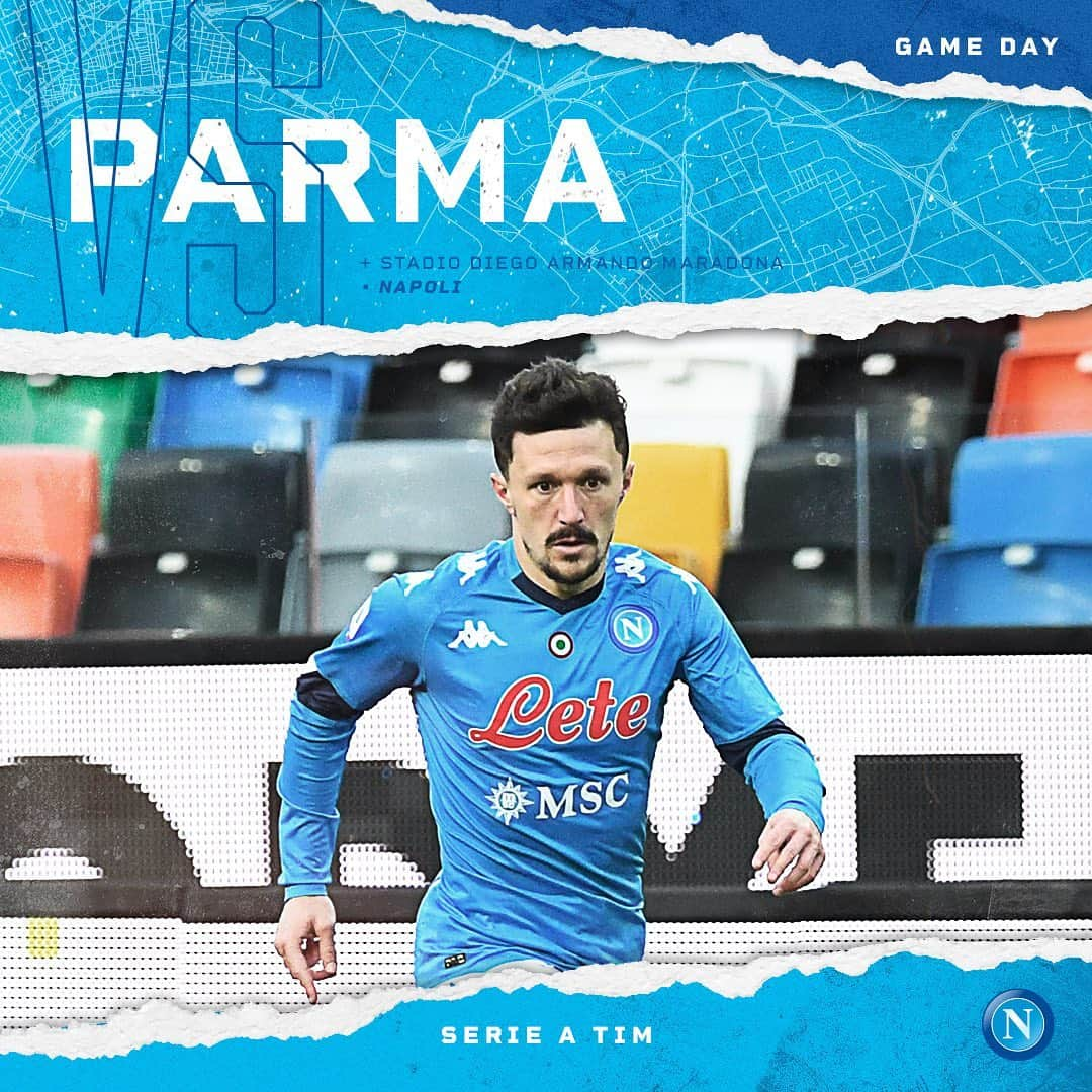 SSCナポリさんのインスタグラム写真 - (SSCナポリInstagram)「MATCHDAY ⚽️ #NapoliParma 🏟 Stadio Diego Armando Maradona 🕕 18:00 CET 🇮🇹 #SerieATim  💙 #ForzaNapoliSempre」1月31日 23時00分 - officialsscnapoli