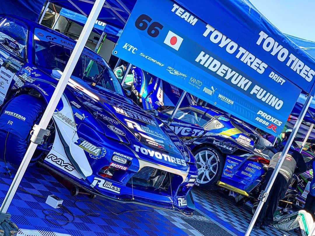 日比ゆりのインスタグラム：「✩ 楽しかった🥰 2020シリーズお疲れ様でした✨ . #d1gp #teamtoyotiresdrift #toyotires #proxesr888r #drift #180sx #grsupra #💙」