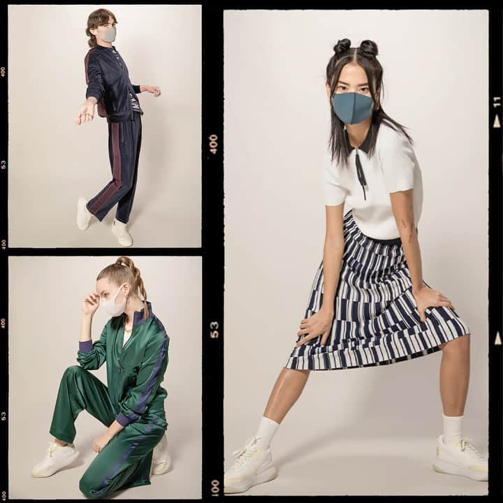 Fashion Weekのインスタグラム：「Game time chic! Here are 3 ways to style the Varsity Captain trend—spotted on runways around the world—for Spring 2021 with @pitta_mask. #PittaMaskSS21 #PittaMask」