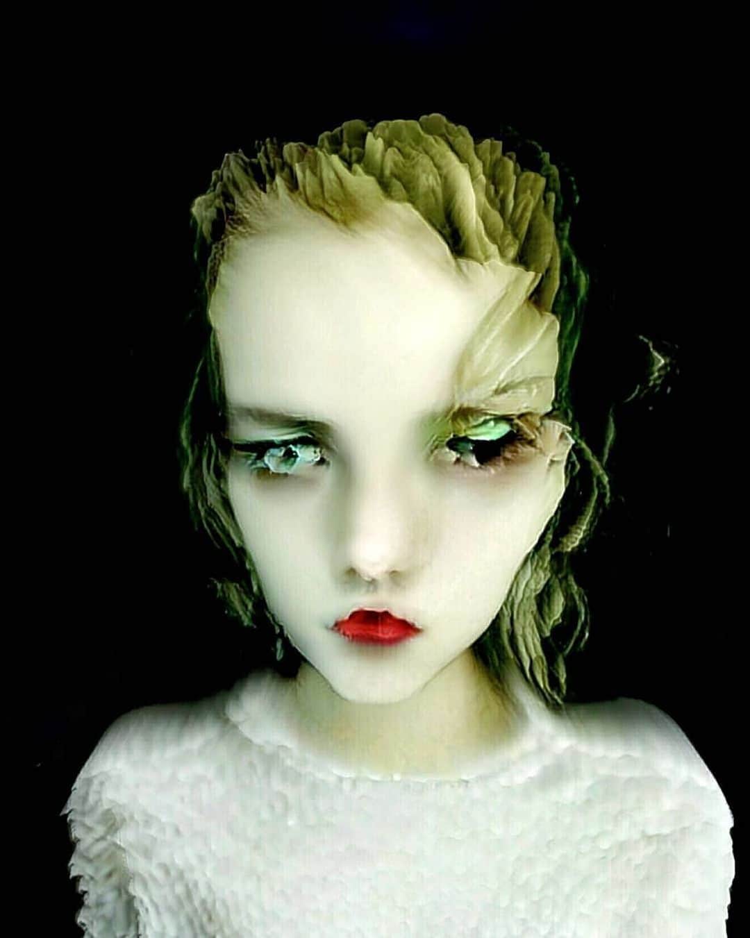 ValGarlandのインスタグラム：「#Glitched ❗️❗️❗️   Art by #DemianFeriy @meltdownlove  #ValGarland #Weekend #Inspiration」