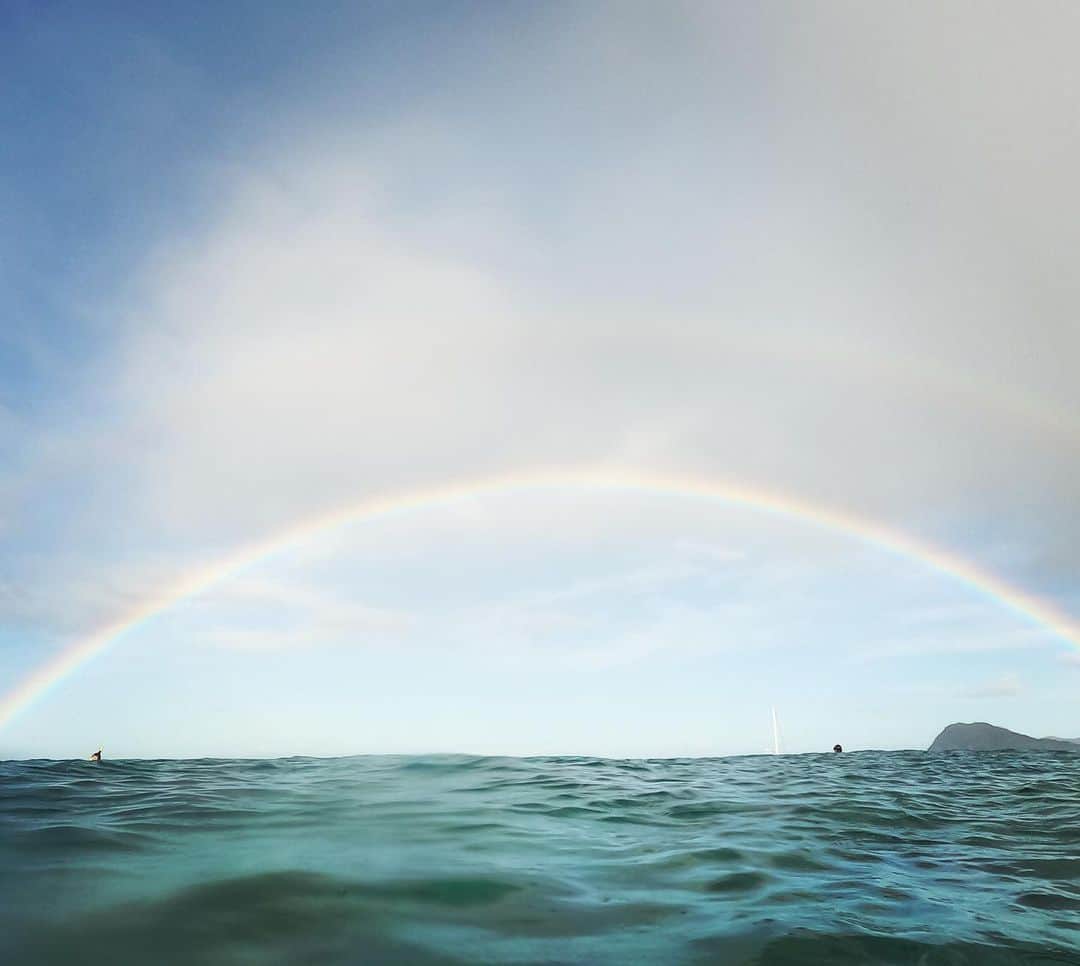 工藤まやさんのインスタグラム写真 - (工藤まやInstagram)「Good Morning🌈🌈   #ハワイ #週のはじまりはレインボー #rainbow #hawaiilife  #gopro9 #今週も出ましたよ」2月1日 11時15分 - mayahawaii325