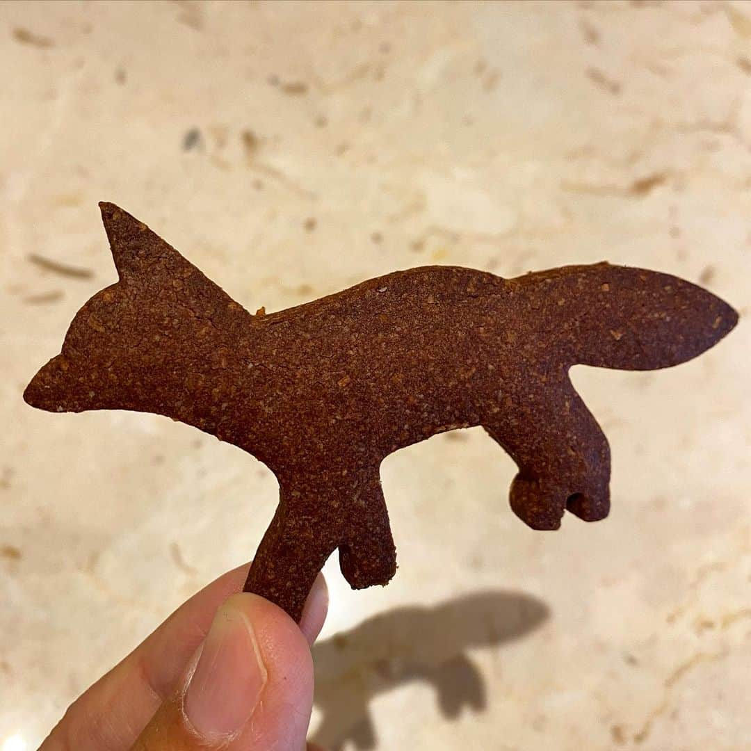 黒木理也さんのインスタグラム写真 - (黒木理也Instagram)「sweet chocolate kitsuné sablé for valentine’s day 🍫❤️🦊 #cafekitsune #表参道カフェ」2月1日 11時37分 - masayakitsune