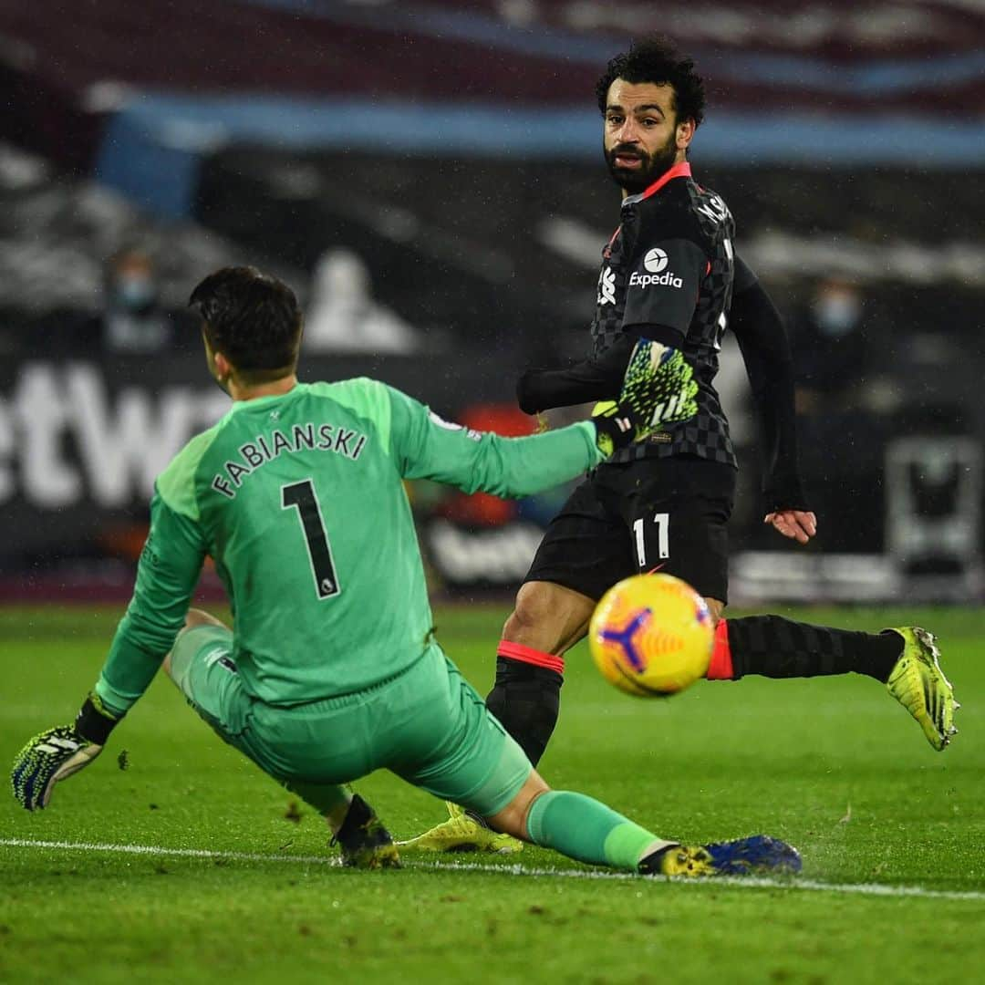 リヴァプールFCさんのインスタグラム写真 - (リヴァプールFCInstagram)「Absolutely brilliant, @mosalah 🤩 #LFC #Liverpool #LiverpoolFC #PremierLeague #WHULIV」2月1日 3時09分 - liverpoolfc