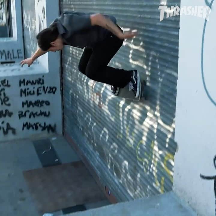 スラッシャーのインスタグラム：「👉🏾 @emilio_dufour fucking rips 🇺🇾  ‘SANTUARIO’ now playing on ThrasherMagazine.com 📡」