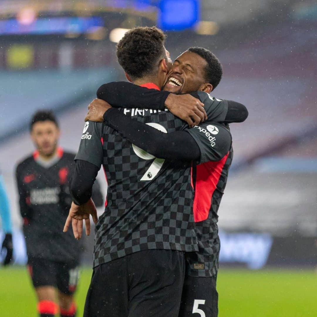 ジョルジニオ・ワイナルドゥムさんのインスタグラム写真 - (ジョルジニオ・ワイナルドゥムInstagram)「Proud of the team tonight ❤️🙌🏾 Also very happy to contribute with a goal in my 200th #premierleague match 😁 There’s no letting up, we need to keep this momentum 💪🏾🔴 #YNWA #WHULIV」2月1日 4時24分 - gwijnaldum