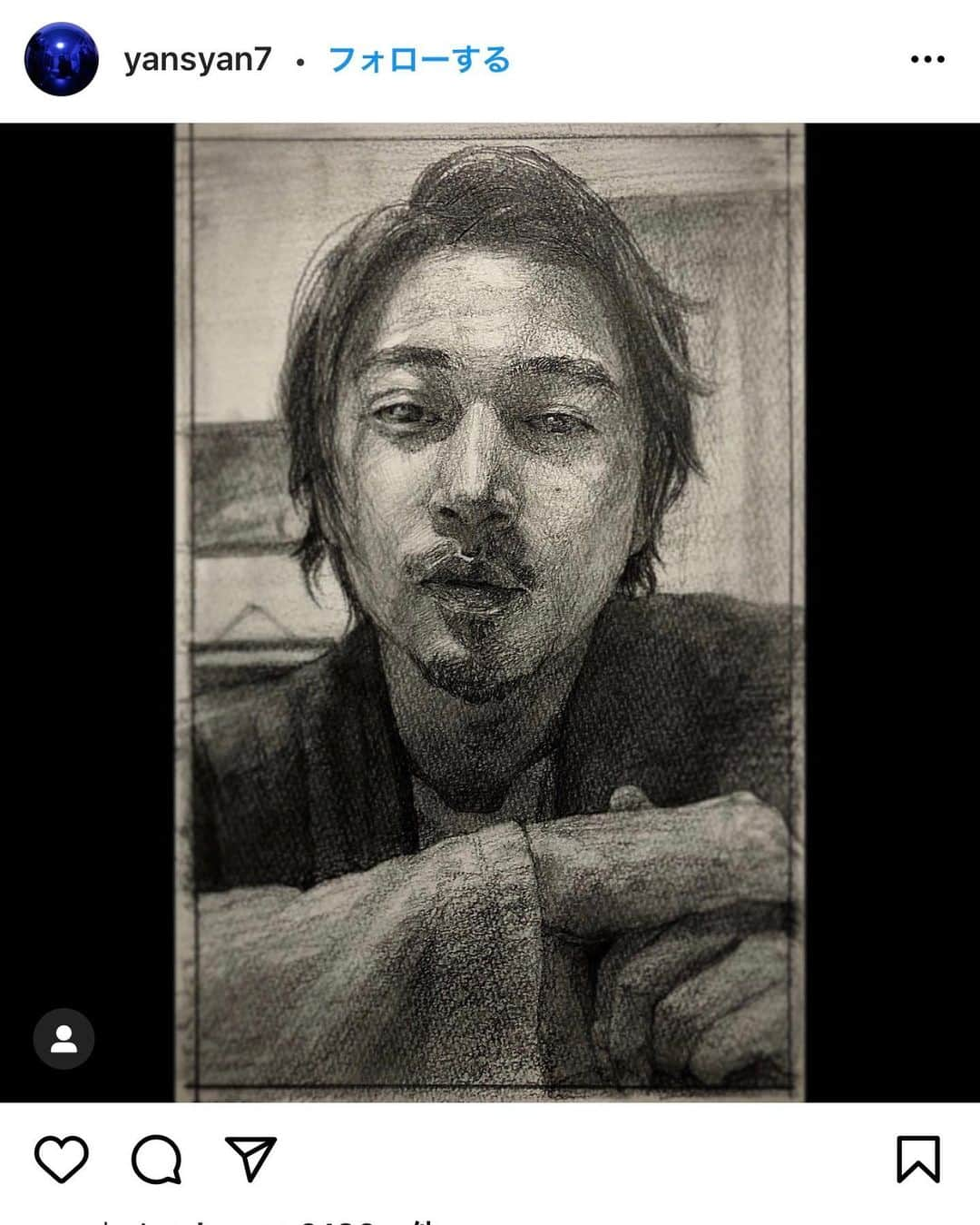 窪塚洋介さんのインスタグラム写真 - (窪塚洋介Instagram)「似顔絵を描いてくれた人を勝手に紹介する。Vol.2  ありがとう♪m(_ _)m」2月1日 6時00分 - yosuke_kubozuka