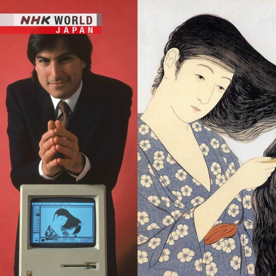 のインスタグラム：「Steve Jobs’ love for both electronics and the Japanese art form, shin-hanga, began at a schoolmate’s house. Take an exclusive look at some shin-hanga woodblock prints he bought in Tokyo and discover how his collection influenced his approach to life and work.🗻🌸💾🖱️🖥️ . 👉Watch｜The Secret Passion of Steve Jobs｜Free On Demand｜NHK WORLD-JAPAN website.👀 . 👉Tap the link in our bio for more on the latest from Japan. . . #SteveJobs #shinhanga #KawaseHasui #japaneseart #japanesewoodblock #japaneseprints #ukiyoe #zen #documentary #tokyo #ginza #japan #nhkworld #nhkworldjapan #nhk」
