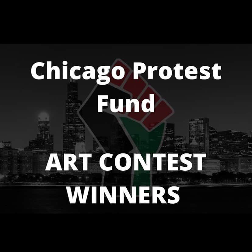 ルーペ・フィアスコのインスタグラム：「Repost from @chicagoprotestfund • We are so excited to announce the winners of CPF’s first art contest! Below will be a description of each art piece from the artist themselves! Please follow them and show your support! @lupefiasco   Lady Justice by @vartoonz   Now more than ever is the time to bring awareness and dialogue to all of the social justice causes, movements, and issues, not simply the ones represented in this piece.  As a black man raising a son, I sometimes ask myself, is our justice system really blind to a person’s wealth, gender or race, as Lady Justice is said to embody?  We have to bring awareness so we can heal. Website: http://www.lavarmorris.com/  Cop and Man/ Where My N* At by @tnoelart   Where My N* At: "The original sufferhead, symbol of life and matriarchy" Cop and Man: No Description   What Happened to Brenda’s Baby (Protect Black Children) by: @haadahs_art   “What happened to Brenda’s Baby(Protect Black Children)” is in response to Tupac’s song “Brenda’s Got a Baby” as well as Police Brutality. Shahaadah believes and wants to enforce that protecting black and brown children is very important because they are the future. She believes that all indigenous beings should act as one in order to protect our culture and legacies. The western society has convinced us that we are better off isolating each other. Isolating each other allows negative forces to infiltrate and attack members of our community.  Follow @haadahs_art   Congratulations again to everyone!   Thank you so much to everyone who entered! Please be on the lookout for more events like this.」