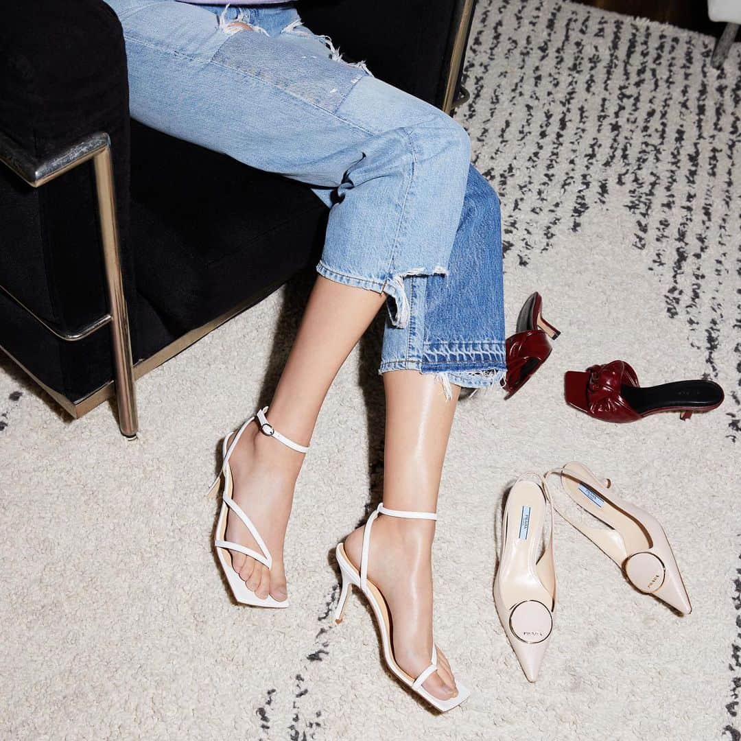Saks Fifth Avenueのインスタグラム：「Get an instant mood boost with spectacular shoes that are newsfeed-worthy from @awake_mode, @prada and @byfar_official. #10022SHOE」