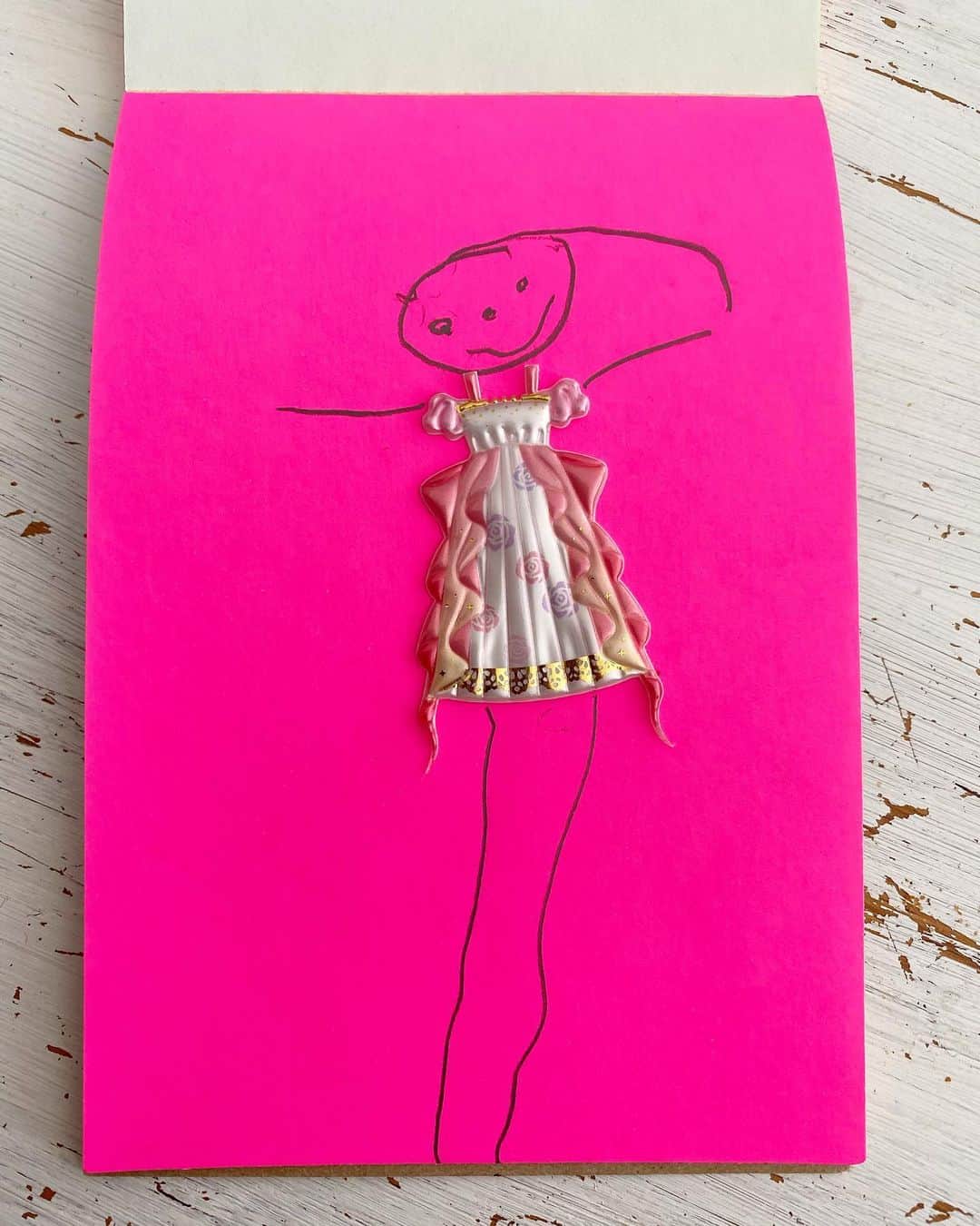 廣瀬規子さんのインスタグラム写真 - (廣瀬規子Instagram)「お嬢の新作です❣️ ・ 一番目の作品。なかなか良いじゃない⁉️ ・ はい、親バカ失礼しました🙈🙇‍♀️🙏 ・ ・ #４歳女の子 #小さなアーティスト #littleartist  #4yearsold  #sheisanartist  #もものさくひん」2月1日 8時50分 - noriko_style
