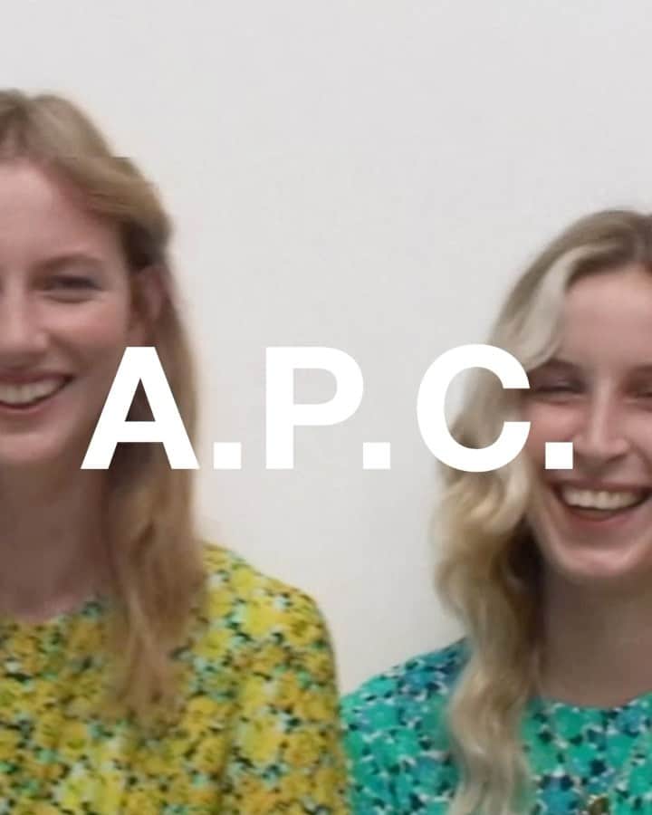 アーペーセーのインスタグラム：「A.P.C. Spring/Summer 2021 collection.⠀ ⠀ @linasuenaert and @lunaharst interviewed and filmed by Tess Petronio (@documentedbytess )  Creative direction: @suzannekoller   Available in stores and at apc.fr⠀ ⠀ #APC #APCcollection #APCSS21」