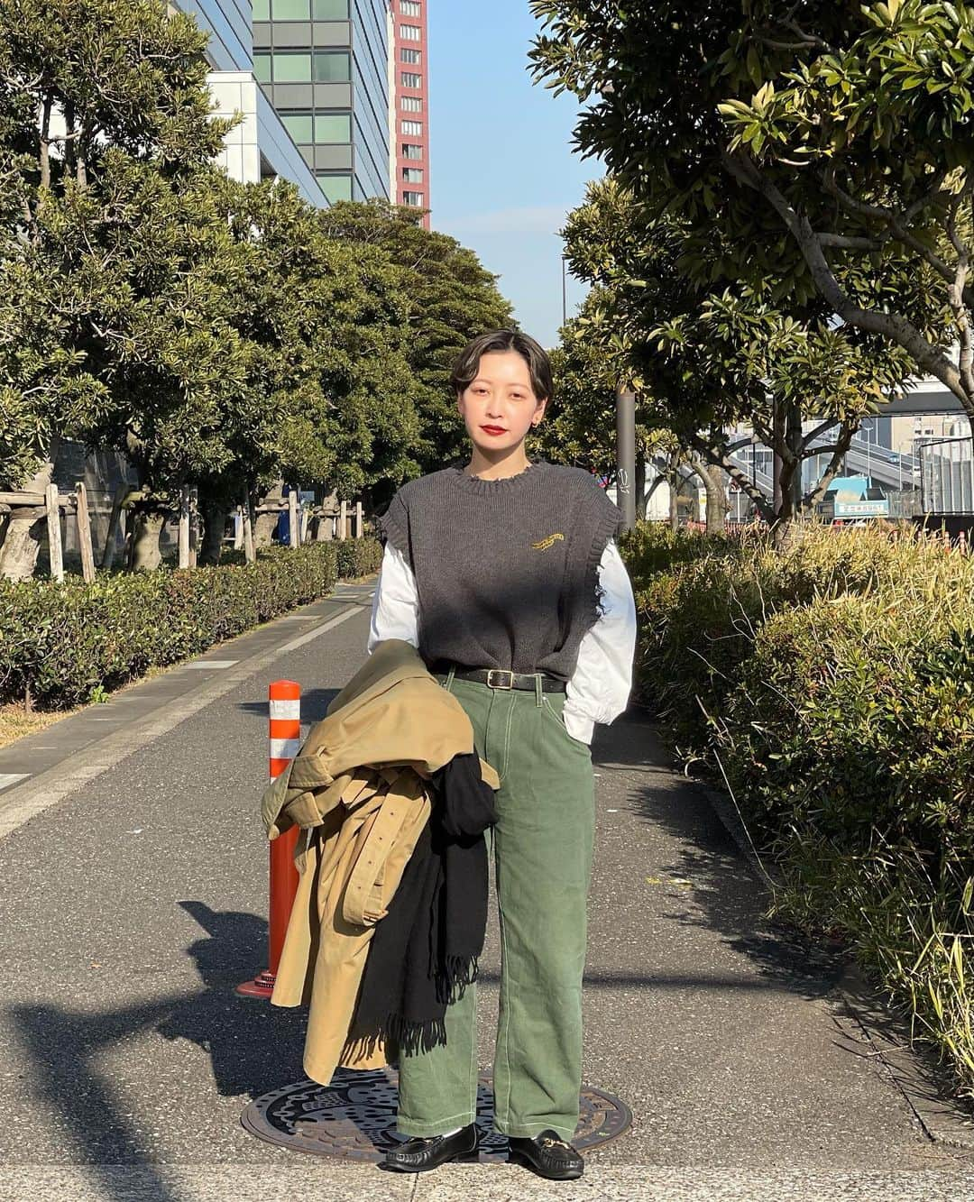 mahoさんのインスタグラム写真 - (mahoInstagram)「＊ブランドはwearにて こんばんは！ . #ootd#fashion#メンズライク#古着好きな人と繋がりたい#古着#古着コーデ#おしゃれさんと繋がりたい#フリクロ#フルジョ#コーデ#コーディネート#ストリート#カジュアル#シンプル#古着mix#instagood#outfit#instalike#coordinate#mensfashion#used#fudge#perushu#auralee#poloralphlauren」2月1日 20時17分 - mhpht_