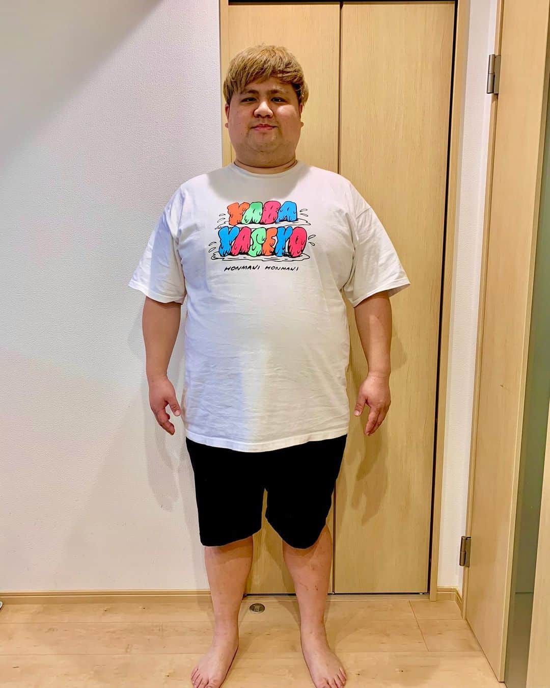 池田真一のインスタグラム：「本気でダイエット始めます！ 人生最高の体重143kgいってしまいました💦 皆さん、僕は今日から毎日Twitterとインスタに体重アップしていきますので僕の事を見張ってください！ そして頑張れのいいねをいただけると嬉しいです（涙） （思い切って言ってみました 笑 ）  たっきーさんという方のツイートからお借りしました😆」