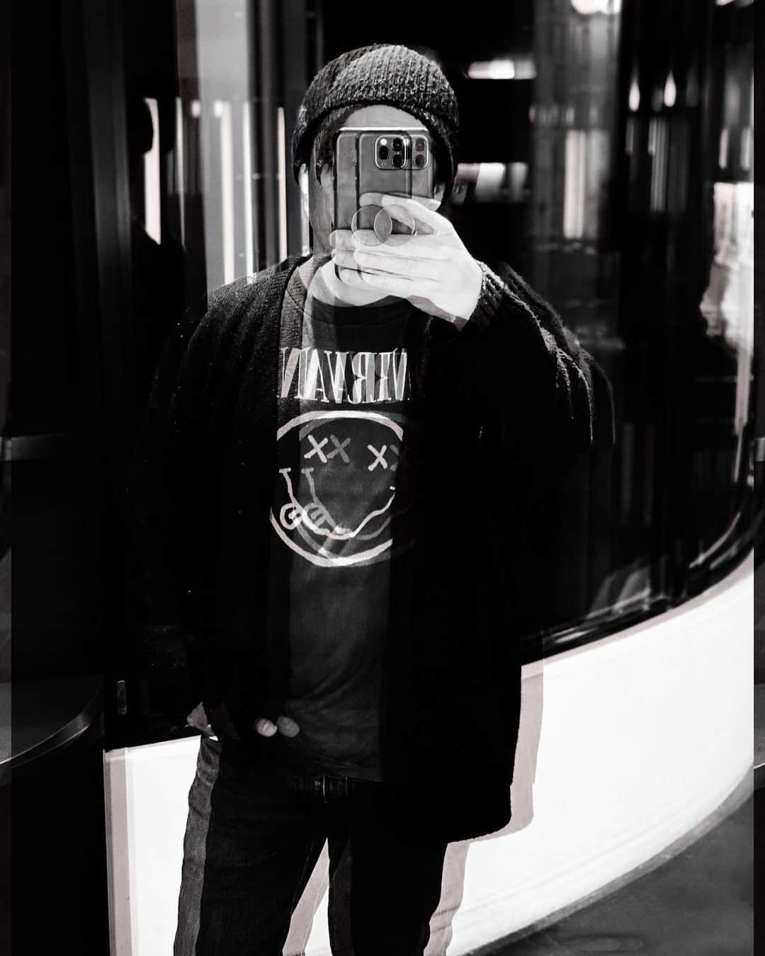 青木大輔のインスタグラム：「#nirvana  #rocktee」