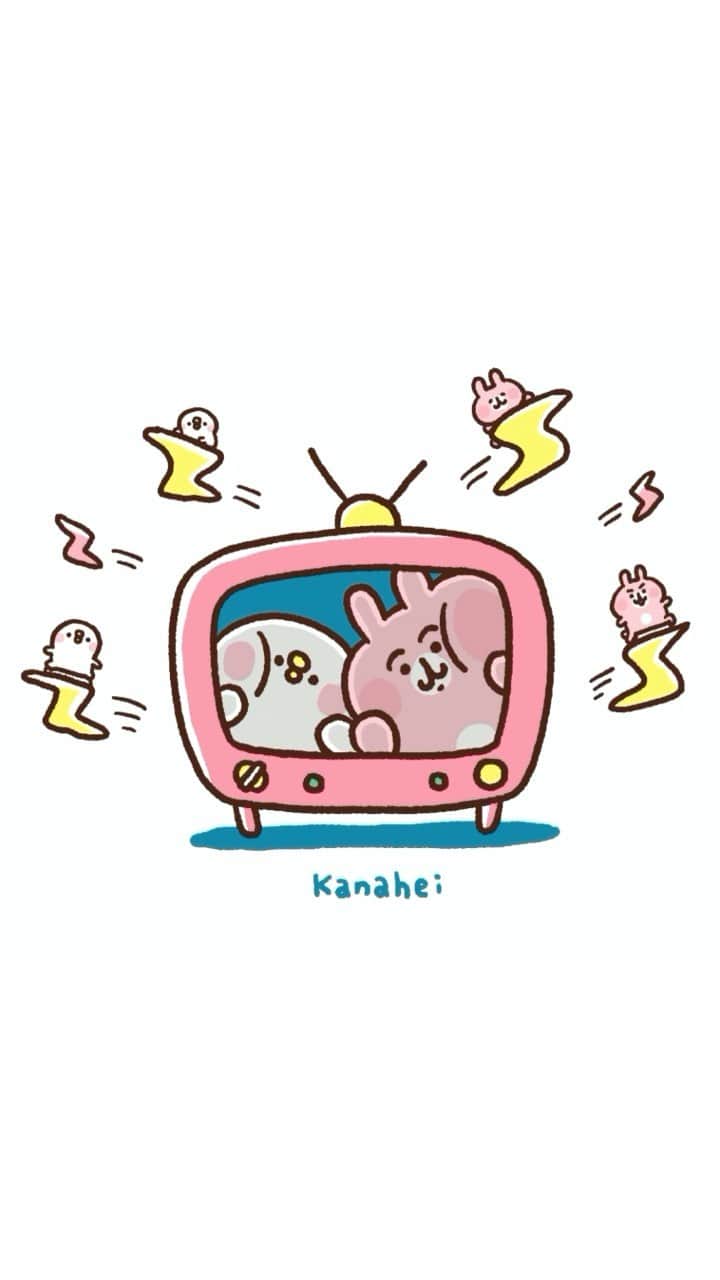 カナヘイのインスタグラム：「📺  #テレビ放送記念日　#Illustration #making #タイムラプス #メイキング #kanahei #卡娜赫拉 #卡娜赫拉的小動物 #カナヘイの小動物」