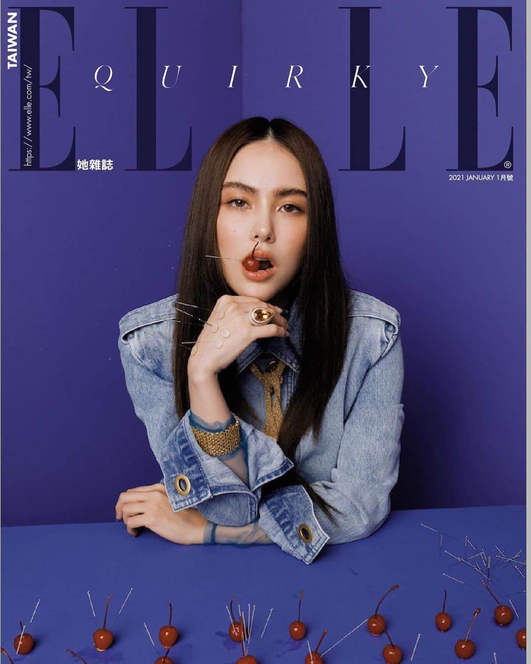 ハンナ・クインリヴァンのインスタグラム：「ELLE 2月號 💕  很有趣的一次拍攝！  Check more out on Elle February!  #elle #february  #叱咤風雲現正熱映中」