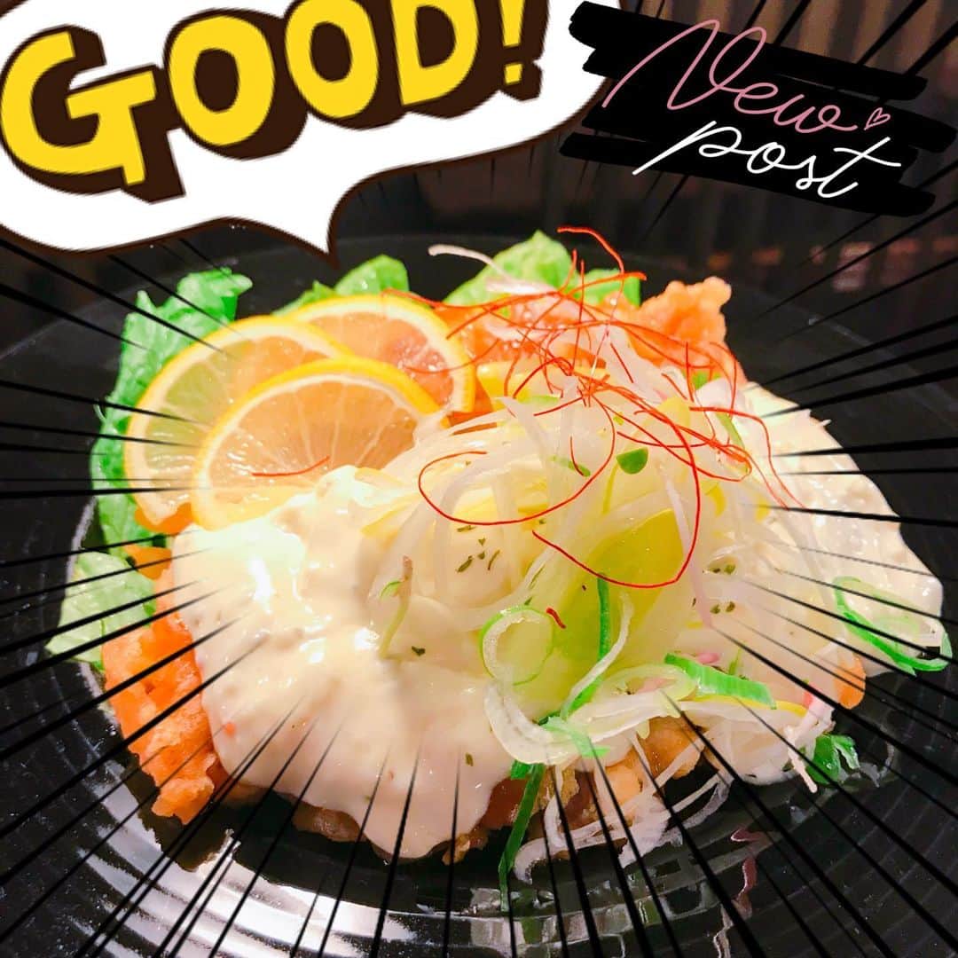 のインスタグラム：「まいど九州魂（くすだま）天王寺店です！  僕の中で九州料理といえば、チキン南蛮のイメージが強いです！  九州魂のタルタルは柑橘風味でさっぱりしてるので、苦手な方もコレは食べれるってたまにいわれます！  ってことで明日はチキン南蛮ですね！  ご来店、お待ちしてます！  #阿倍野居酒屋 #阿倍野グルメ #天王寺グルメ #天王寺居酒屋 #B級グルメ #九州居酒屋 #博多もつ鍋 #九州魂天王寺店 #チキン南蛮」