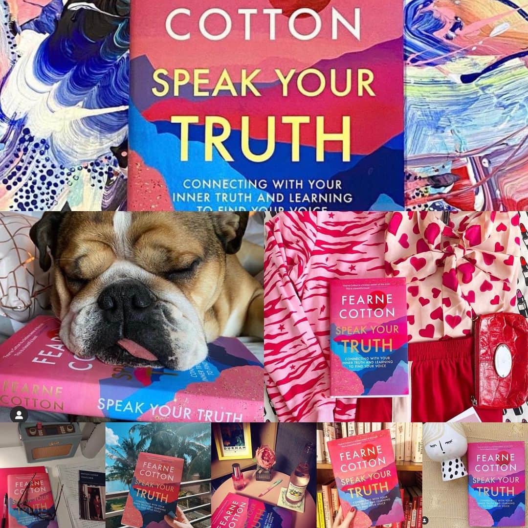 ファーン・コットンのインスタグラム：「Thank you so much for all the tags and feedback on Speak Your Truth. I have loved reading your posts about which parts of the book jumped out at you and feel chuffed to sit on your book shelf. 🗣📚」