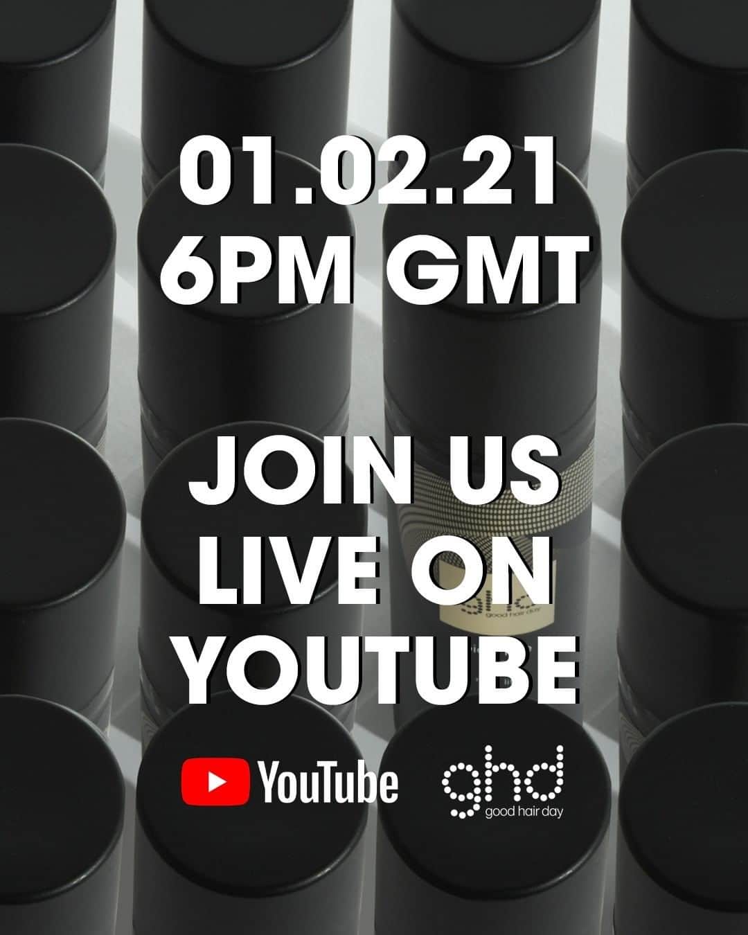 ghd hairさんのインスタグラム写真 - (ghd hairInstagram)「Ready to change up your styling routine? Something NEW is coming TODAY...👀🖤   All will be revealed LIVE on our YouTube channel at 6pm 👏  Hit the link in our bio to subscribe 👆  #ghd #goodhairday #launchingsoon #somethingnew」2月1日 18時20分 - ghdhair
