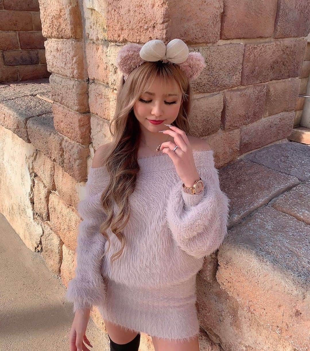 染谷リアナのインスタグラム：「・ シェリーメイ🧸🤍 ・ ・ #tdl #disney #disneysea  #ディズニーコーデ」