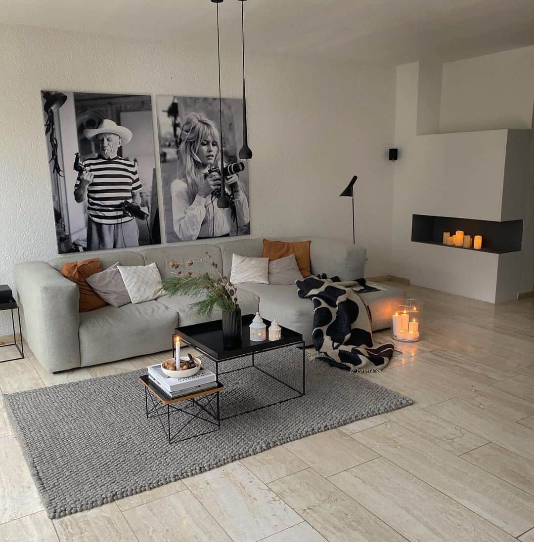 My Interiorのインスタグラム：「2 legends takes this home to another level very artistic by @gabrieleschlicht0307」