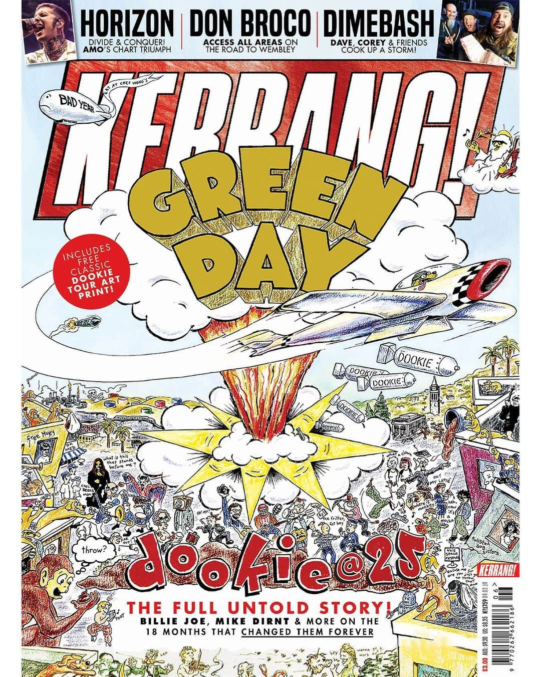 Kerrang!さんのインスタグラム写真 - (Kerrang!Instagram)「Today Green Day's third studio album Dookie turns 27! 🎉 K!1759 #KerrangArchive  ⠀⠀⠀⠀⠀⠀⠀⠀⠀ Read how Dookie captured the spirit of a generation now at the link in our bio 🔗 ⠀⠀⠀⠀⠀⠀⠀⠀⠀ @greenday #kerrang #kerrangmagazine #greenday #dookie #basketcase #whenicomearound #punk #punkrock #poppunk #rock #altrock #alternativerock」2月2日 6時13分 - kerrangmagazine_