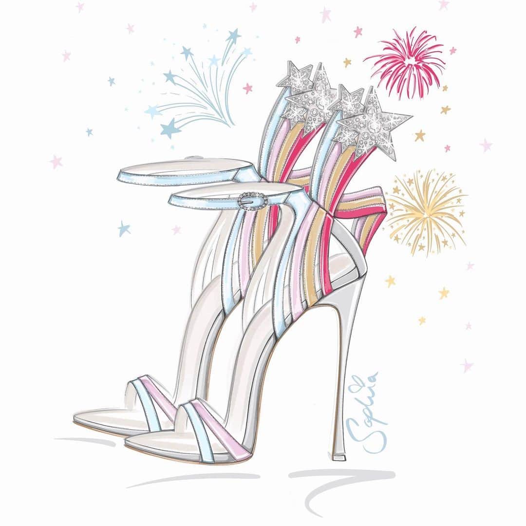 SOPHIA WEBSTERさんのインスタグラム写真 - (SOPHIA WEBSTERInstagram)「It all starts with a sketch...💫💞✨ ⁣ ‘Astra’ heels ✏️🎨  #SophiaWebster #SophiaWebsterAstra #SketchingWithSophia⁣」2月1日 22時34分 - sophiawebster
