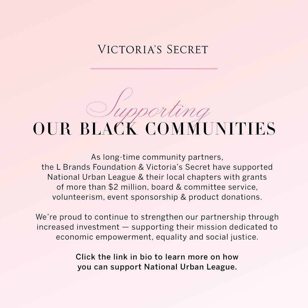 ヴィクトリアズ・シークレットさんのインスタグラム写真 - (ヴィクトリアズ・シークレットInstagram)「At Victoria’s Secret we believe Inclusion Makes Us Stronger. So, for the month of February, we’re recognizing our Black associates & continuing our commitment to support Black Americans within our communities.  Swipe to learn more + click the link in our bio to see how you can lend your support!」2月2日 0時10分 - victoriassecret