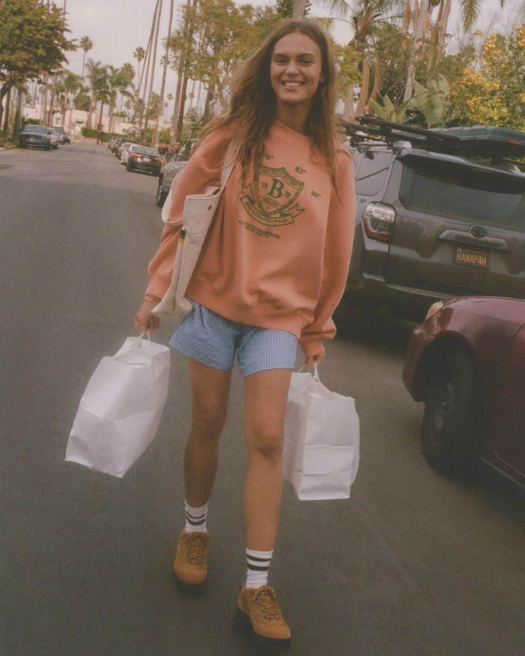 のインスタグラム：「Our latest collection of vintage-inspired graphics features the softest sweatshirts and tanks to wear while out and about! Link in bio to see and shop what's new.」