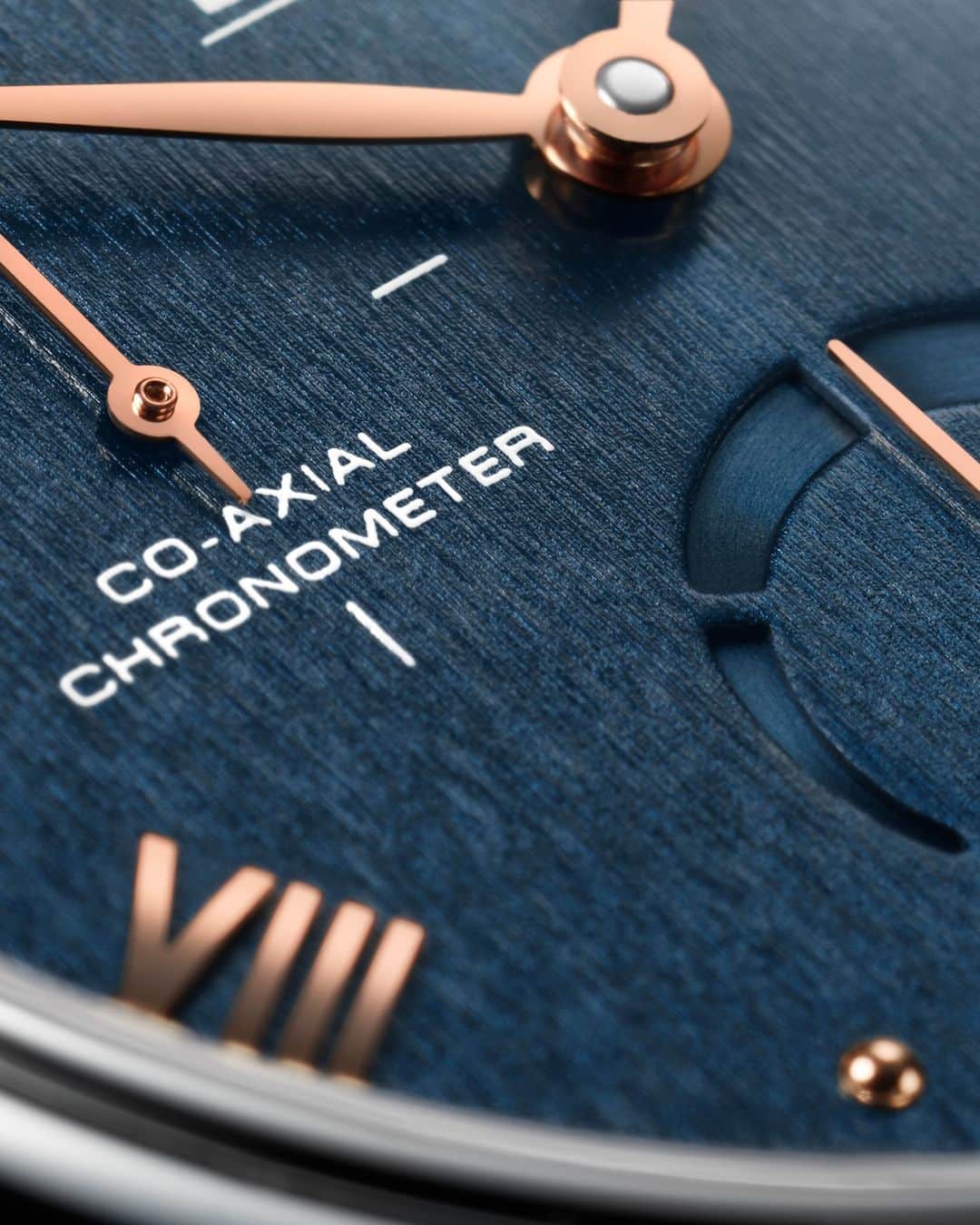 オメガのインスタグラム：「#DeVille Beautifully blued. The sun brushed dial of our De Ville Prestige Power Reserve.」