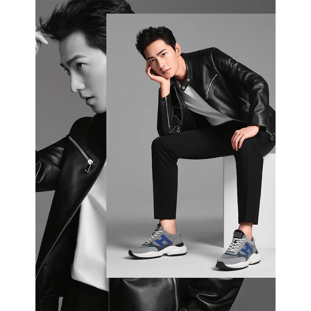 ホーガンさんのインスタグラム写真 - (ホーガンInstagram)「Effortlessly cool #HOGAN Global Brand Ambassador @yang_0099 in #HOGAN #SS21 #Interaction #sneakers and leather jacket⁣ Discover at HOGAN.COM - link in bio」2月2日 1時00分 - hoganbrand