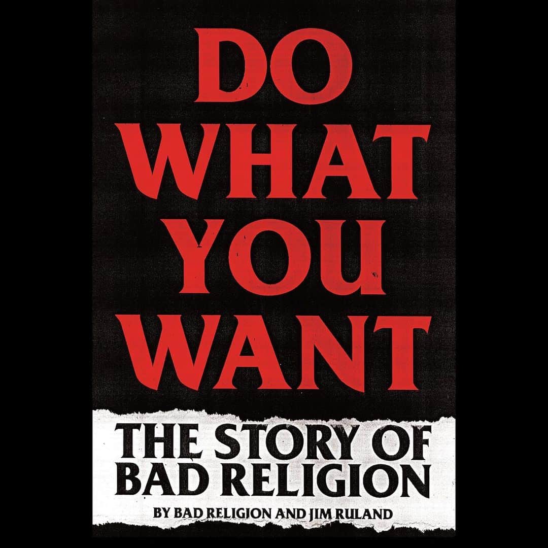 Bad Religionのインスタグラム：「Do What You Want: The Story of Bad Religion currently available in English, German, Brazilian Portuguese, Italian, and French. Coming Spring of 2021 SPANISH! Stay tuned for more languages and updates as they become available.   📚links to all currently available translations in bio.」