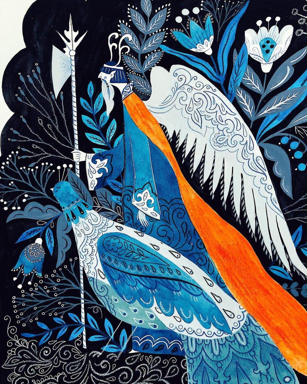 Dinara Mirtalipovaのインスタグラム：「Personal work. I started it years ago and it stayed unfinished in my drawer until I recently rediscovered it.  #mirdinara #dinaramirtalipova」