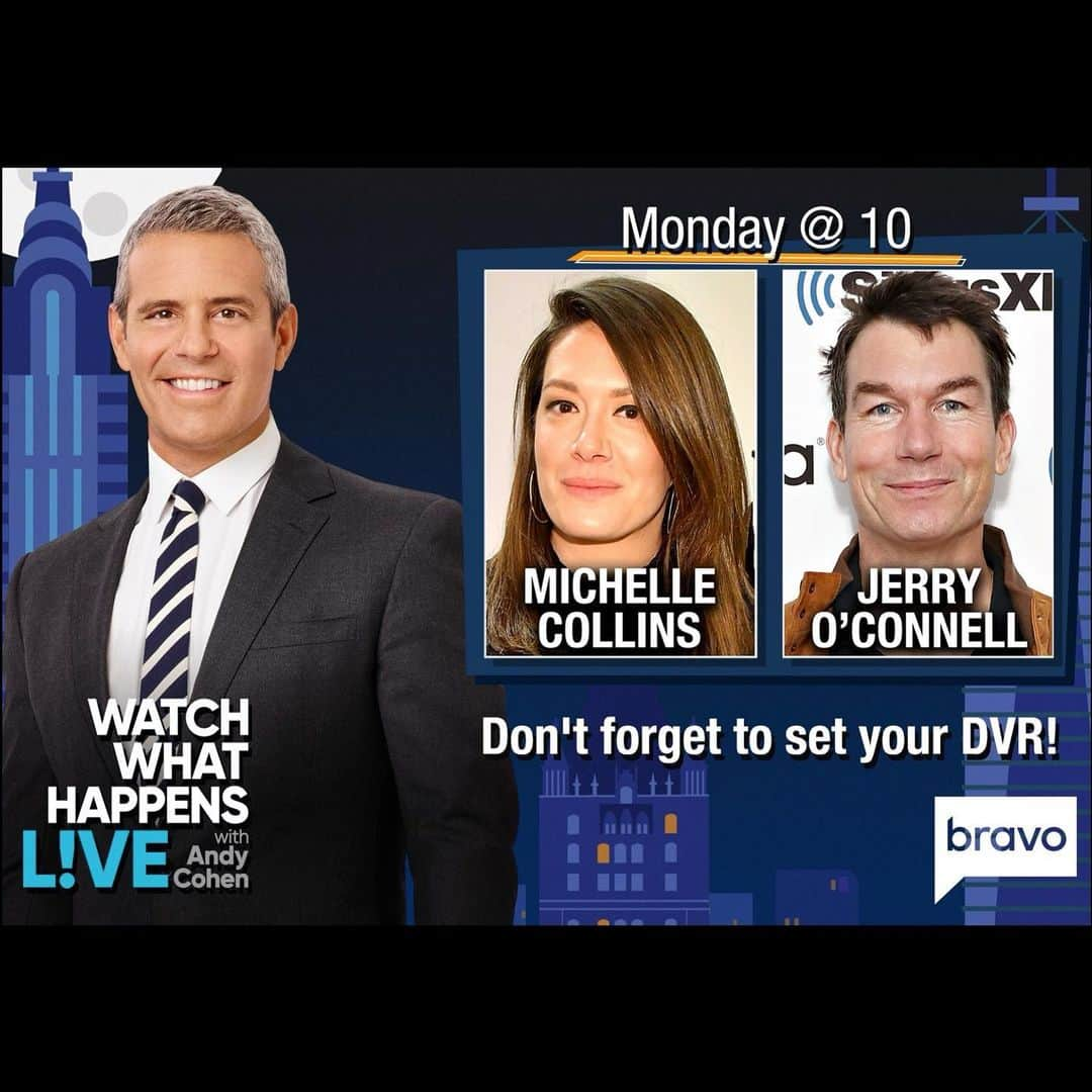 ミッチェル・コリンズさんのインスタグラム写真 - (ミッチェル・コリンズInstagram)「Tonight!!! I’m flanked by my #1 faves @bravoandy & @mrjerryoc on #WWHL!  Watch an all new #BelowDec at 9PM followed by our #WWHL at 10PM only on @bravotv. Things are said. Points are made. Tune in. Xo Mich @bravowwhl」2月2日 2時09分 - michcoll