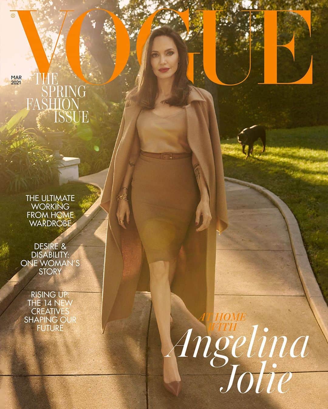 British Vogueさんのインスタグラム写真 - (British VogueInstagram)「For the March 2021 issue, Angelina Jolie invited #BritishVogue into her world to spend two unforgettable days with her. To say the home she shares with her six children – Maddox, 19, Pax, then 16, Zahara, then 15, Shiloh, 14, and 12-year-old twins Vivienne and Knox – is full of life would be an understatement. The actor, film-maker and humanitarian opens up to @Edward_Enninful in the new issue, on newsstands and available for digital download Friday 5 February. Click the link in bio to read the interview in full now.  #AngelinaJolie wears a coat and skirt by @MaxMara, a @Sablyn__ camisole, @RalphLauren shoes and jewellery by @Hoorsenbuhs, @JenniferFisherJewelry and @AnitaKoJewelry. Photographed by @CraigMcDeanStudio and styled by @Edward_Enninful, with hair by @HairByLorenzoMartin, make-up by @RachelGoodwinMakeUp nails by @Ashlie_Johnson, set design by @StefanBeckman, sittings editor @DenaGia, production by @Prodn_ArtAndCommerce and Vogue entertainment director-at-large @JillDemling.」2月2日 2時15分 - britishvogue