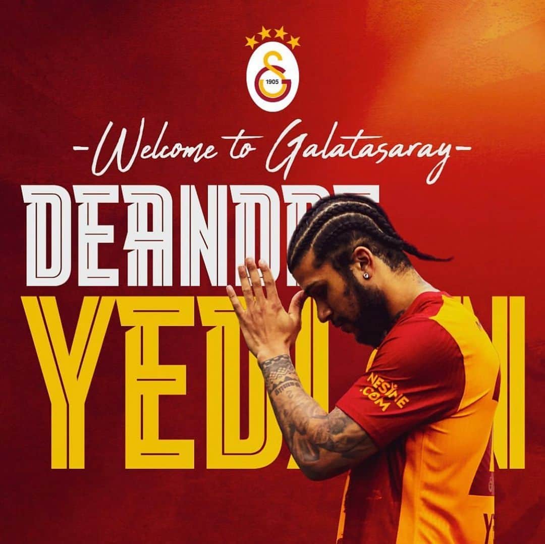 デアンドレ・イェドリンのインスタグラム：「Now it’s time for a new chapter. @galatasaray  NAMASTE」
