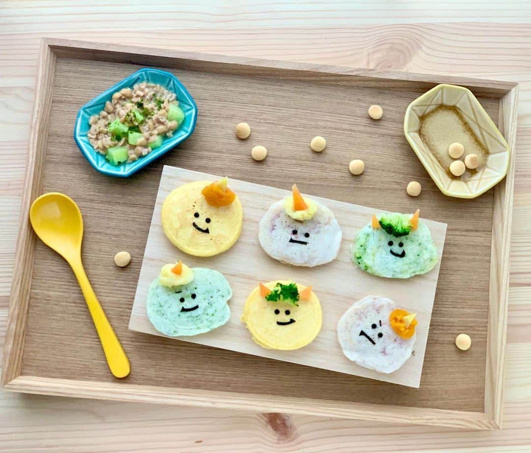 maki ogawaさんのインスタグラム写真 - (maki ogawaInstagram)「おはようございます。　 今日は節分ですね😊😊  @pigeon_official.jp ぱくっとレシピ用に作りました。 赤ちゃん用のパンケーキで作る、　 節分ミニパンケーキです。　 離乳食とはいえ、 ほんの離乳食甘くて、　 パパ&ママも一緒に美味しくいただけます。  レシピ詳細は @pigeon_official.jp からどうぞ。  ⠀ #ピジョン #ピジョンケーキ #ピジョンケーキセット ﻿⠀ #ピジョンケーキセット神 #離乳食﻿⠀ #babyfood #cutebabyfood #babyfoodideas ﻿⠀ #babyfoodrecipes #離乳食日記 #離乳食レシピ ﻿#離乳食中期 #かわいい離乳食  #かわいい離乳食部 #赤ちゃんフード #ベビーフード #ベビーフード活用 #赤ちゃんケーキ ﻿⠀ #子供の日ごはん #子どもの日レシピ #子どもの日のケーキ #子どもの日メニュー  #5月5日 #5月5日こどもの日 #一歳誕生日ケーキ⠀ https://www.youtube.com/user/LuckysundaeMaki/」2月2日 2時48分 - cuteobento