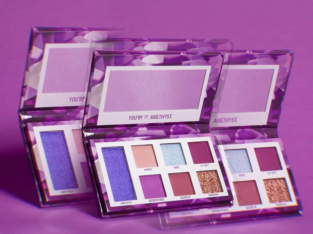 BH Cosmeticsのインスタグラム：「💜 THE SECOND MONTHLY DROP - Amethyst for February 💜  Happy birthday, February babes! 🥳 Give or get this month's gem *only* on our site, for *only* $9  💎 #bhbirthstones #bhcosmetics」